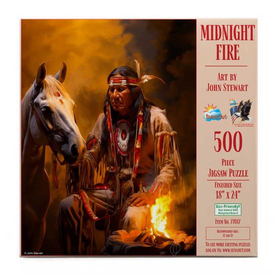 Puzzle SunsOut Feu de minuit XXL de 500 Pieces