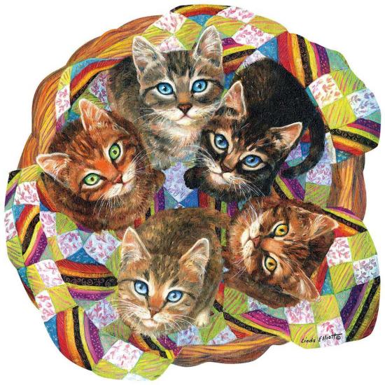 SunsOut Chatons dans le panier Puzzle 750 pièces SunsOut Chatons dans le panier Puzzle 750 pièces