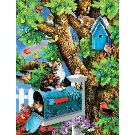 SunsOut Chaton et Nichoir Puzzle 1000 pièces