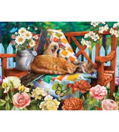 SunsOut Garden Cats Puzzle 1000 pièces