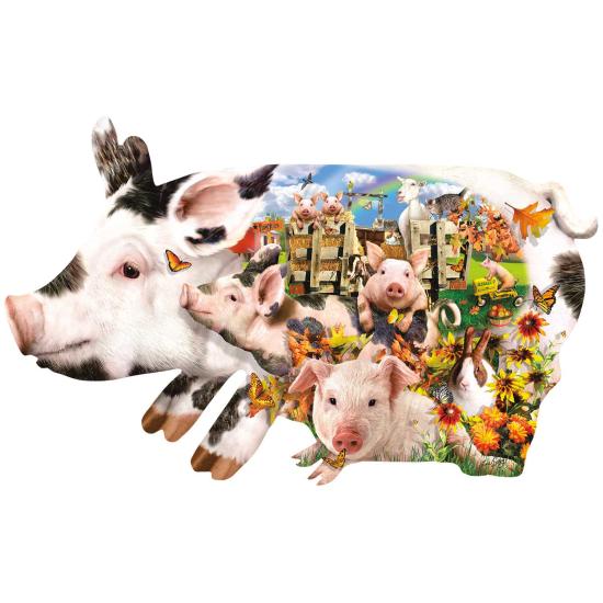 Puzzle 1000 pièces SunsOut XXL Pig Farm