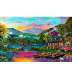 Puzzle SunsOut Lac Paradisiaque de 1000 XXL Pieces