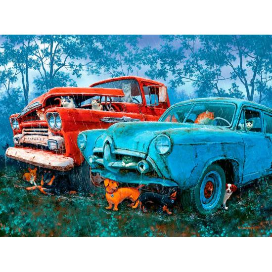 Puzzle SunsOut Pleut des chats et des Chiens de 1000 Pieces