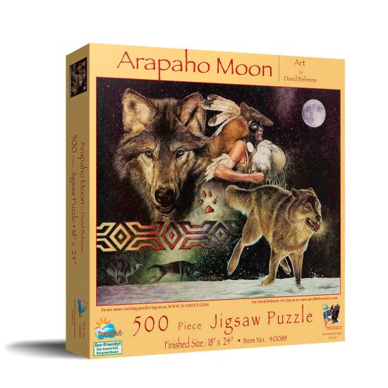 Puzzle SunsOut Le loup et la lune d'Arapaho XXL de 500 Pieces Puzzle SunsOut Le loup et la lune d'Arapaho XXL de 500 Pieces