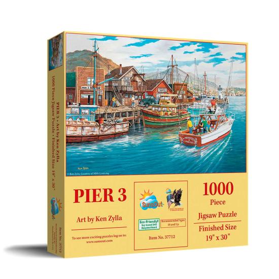 Puzzle SunsOut Quai 3 de 1000 XXL Pieces