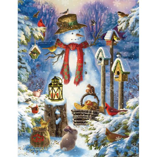 SunsOut Puzzle Bonhomme de neige XXL 1000 pièces