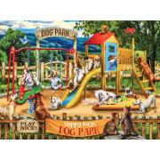 SunsOut Happy Days Dog Park Puzzle 1000 pièces