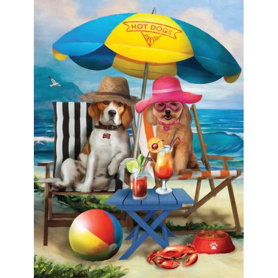 SunsOut Puzzle Chiens sur la plage XXL 300 pièces