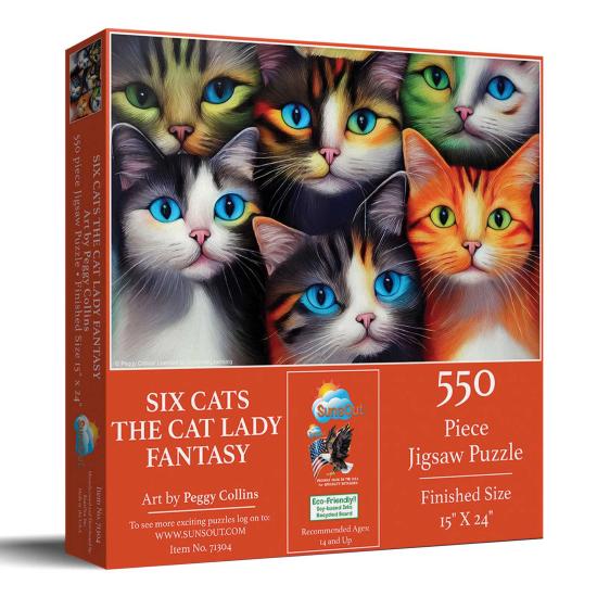 Puzzle SunsOut Six Chats 550 pièces Puzzle SunsOut Six Chats 550 pièces