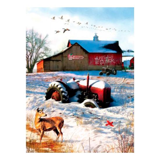 SunsOut Tracteur à la ferme Puzzle 1000 pièces