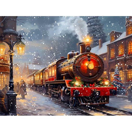 Puzzle SunsOut Train à travers la Ville XXL de 500 Pieces Puzzle SunsOut Train à travers la Ville XXL de 500 Pieces