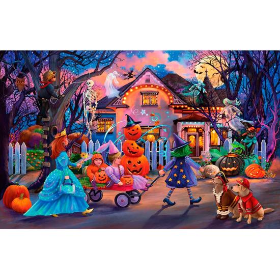 Puzzle SunsOut Truc ou Friandise d'Halloween de 1000 XXL Pieces