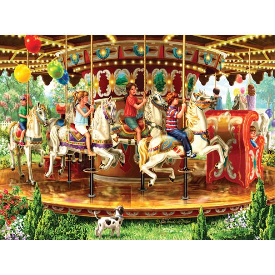 Puzzle 1000 pièces SunsOut A Carousel Ride