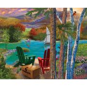 Puzzle 1000 pièces avec vue sur le lac SunsOut