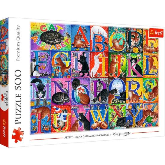 Puzzle Trefl L'alphabet du chat 500 pièces