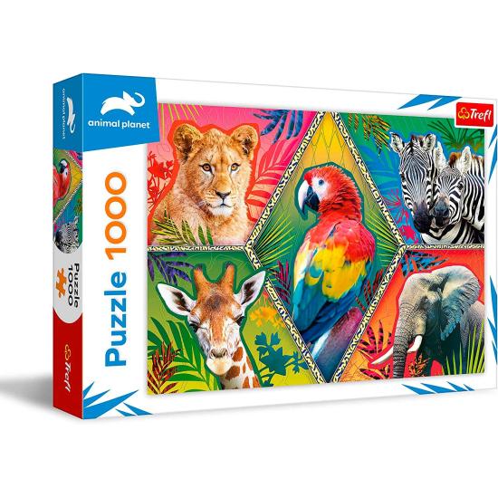 Trefl Puzzle Animaux exotiques 1000 pièces
