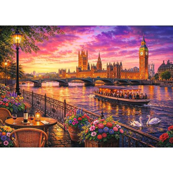 Puzzle Trefl Soirée Sur La Tamise 1000 pièces