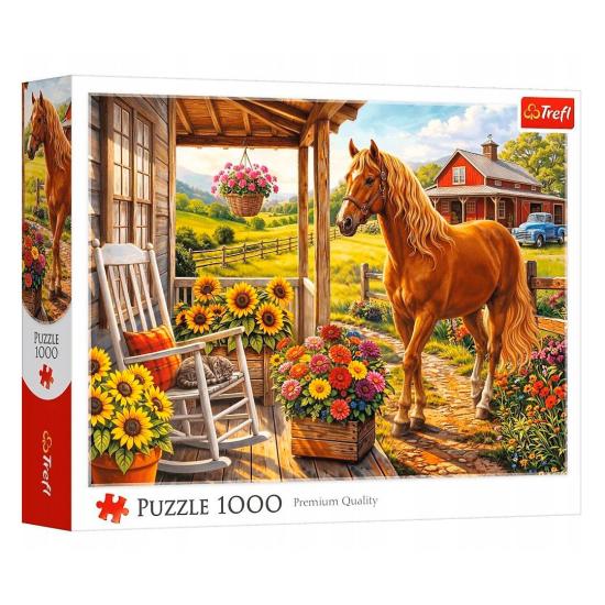 Puzzle Trefl Cheval À La Ferme 1000 pièces