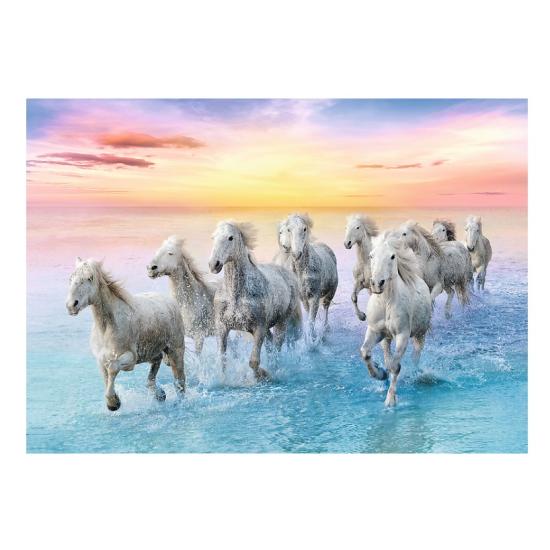 Puzzle Trefl Chevaux blancs au galop 500 pièces