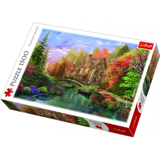 Puzzle Trefl Cabane sur le lac 1500 pièces