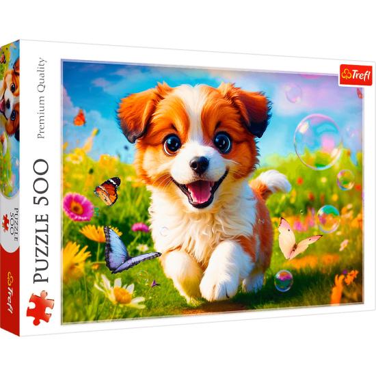 Puzzle Trefl Chiot joyeux 500 pièces