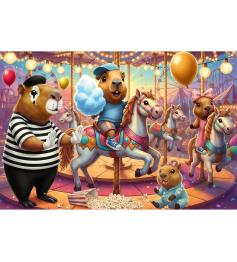 Puzzle Trefl Capybaras en Vacances XXL 100 pièces