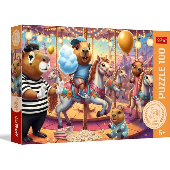 Puzzle Trefl Capybaras en Vacances XXL 100 pièces