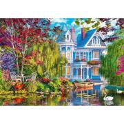 Puzzle Trefl Maison au Bord du Lac 2000 pièces