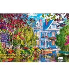 Puzzle Trefl Maison au Bord du Lac 2000 pièces
