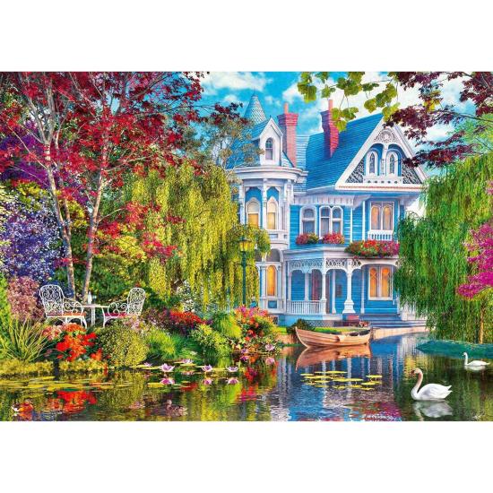 Puzzle Trefl Maison au Bord du Lac 2000 pièces