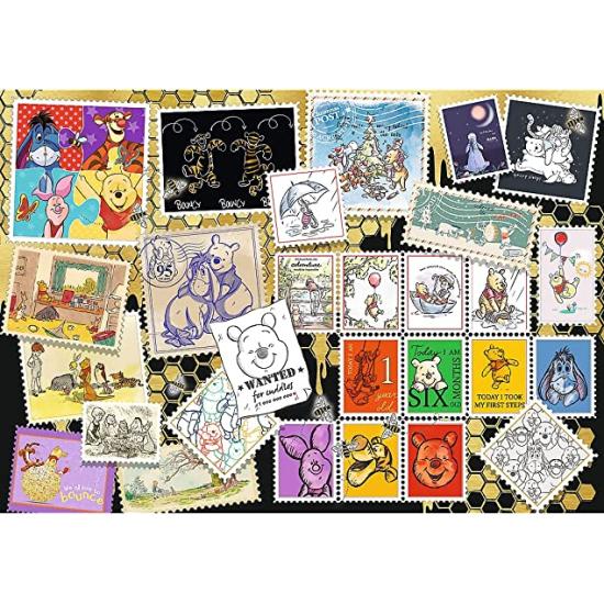 Trefl Puzzle Collection de timbres Winnie l'ourson 1000 pièc