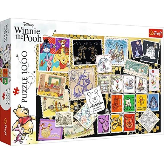 Trefl Puzzle Collection de timbres Winnie l'ourson 1000 pièc