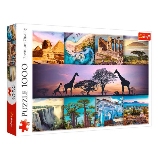Puzzle Trefl Collage Afrique 1000 pièces Puzzle Trefl Collage Afrique 1000 pièces