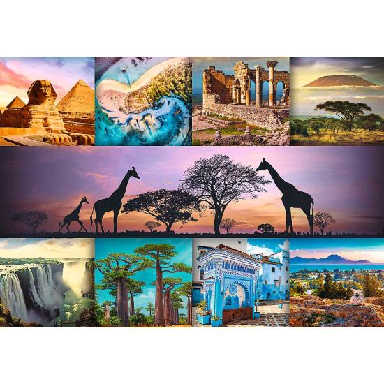 Puzzle Trefl Collage Afrique 1000 pièces Puzzle Trefl Collage Afrique 1000 pièces