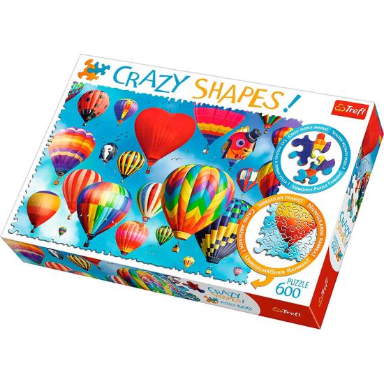 Puzzle Trefl Crazy Shapes Ballons Colorés 600 Pcs