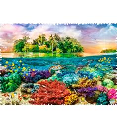 Puzzle Trefl Crazy Shapes Île Tropicale 600 mcx