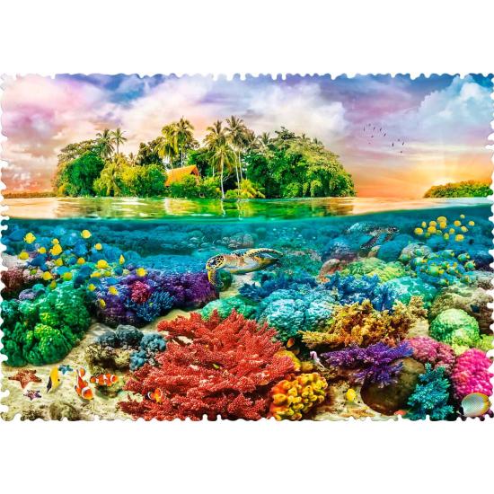 Puzzle Trefl Crazy Shapes Île Tropicale 600 mcx
