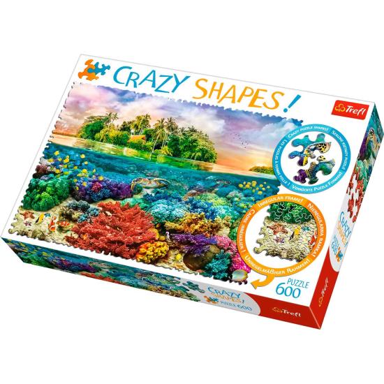 Puzzle Trefl Crazy Shapes Île Tropicale 600 mcx