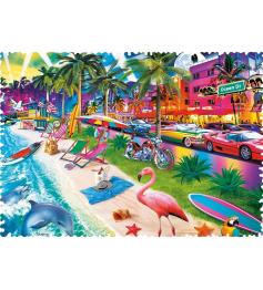 Puzzle Trefl Crazy Shapes Miami Beach 600 pièces