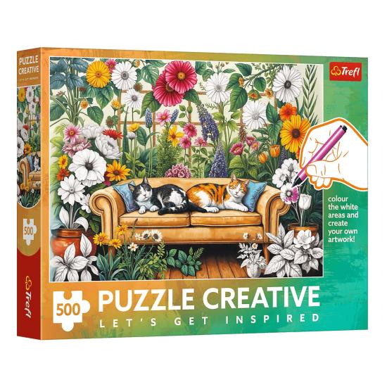 Puzzle Trefl Creative Orangerie Pour Chats 500 pièces