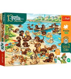 Puzzle Trefl Teckels Et Trefliks XXL 100 pièces
