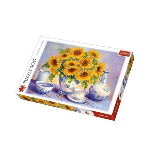 Trefl Puzzle Décoration avec Bouquet de Tournesols 500 pièces