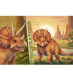 Puzzle Trefl Dino Triceratops XXL 100 pièces