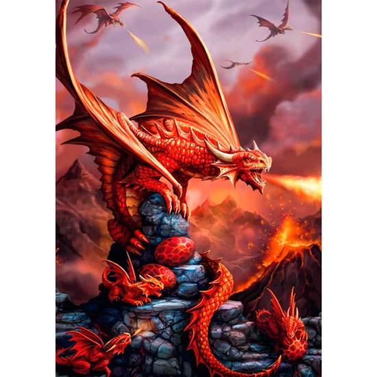 Puzzle Trefl Dragon de feu 1000 pièces