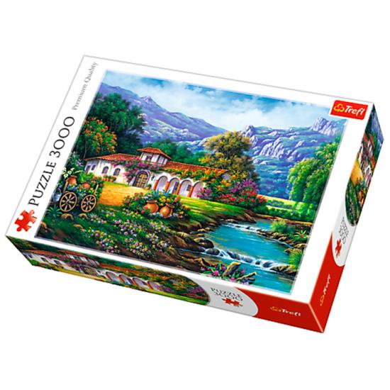 Puzzle Trefl Le Ruisseau de l'Hacienda 3000 Pièces