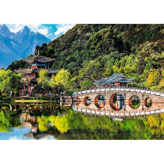 Puzzle Trefl L'Etang du Dragon Noir, Lijiang Chine des 500