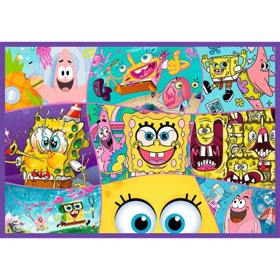 Puzzle Trefl Le Monde Fou De Bob L'Éponge XXL 4x250 pièces
