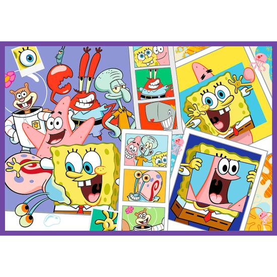 Puzzle Trefl Le Monde Fou De Bob L'Éponge XXL 4x250 pièces