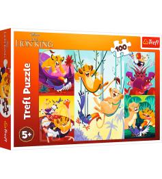 Puzzle Trefl Le Roi Lion Courageux XXL 100 pièces