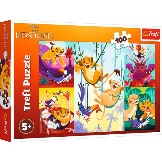 Puzzle Trefl Le Roi Lion Courageux XXL 100 pièces